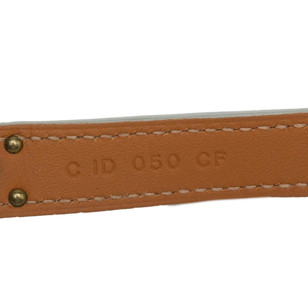 Hermès B Hermès Gray Light Gray Calf Leather Kelly Double Tour Bracelet France