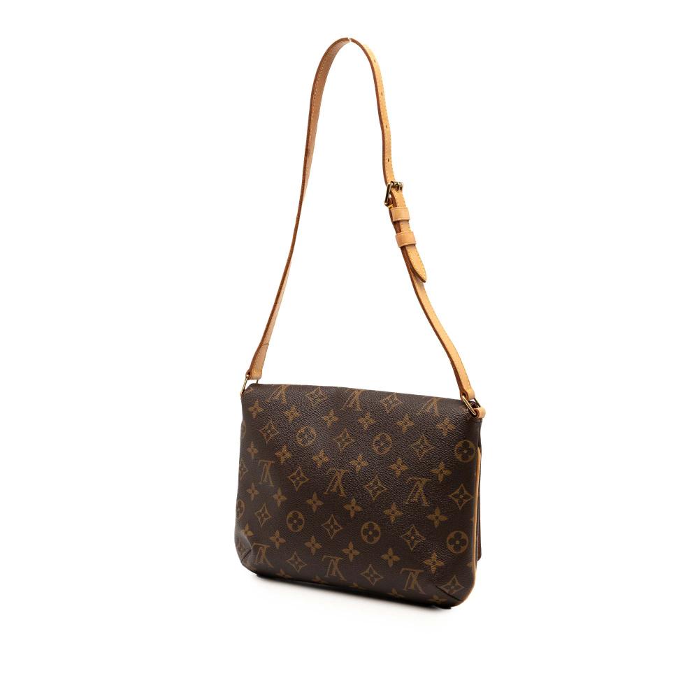 Louis Vuitton B Louis Vuitton Brown Monogram Canvas Fabric Monogram Musette Tango Short Strap France