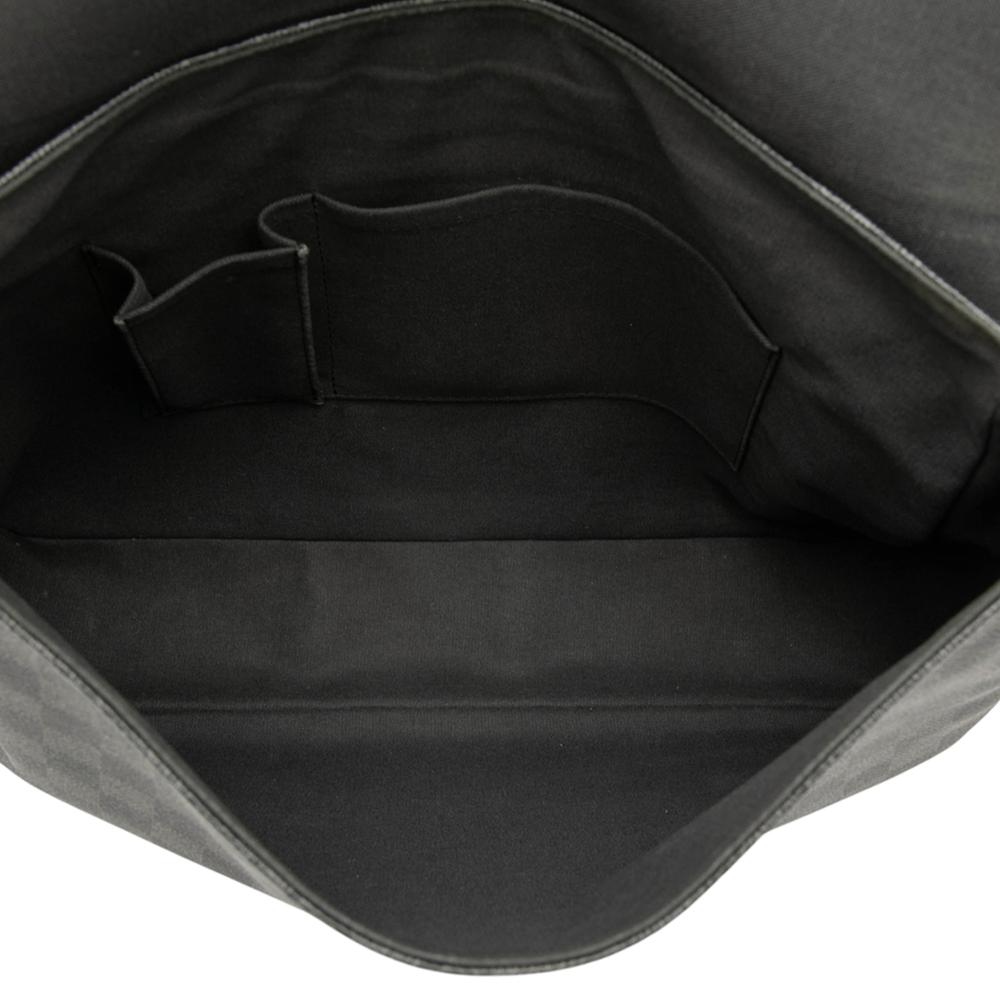 Louis Vuitton B Louis Vuitton Black Damier Canvas Fabric Damier Graphite Daniel GM France