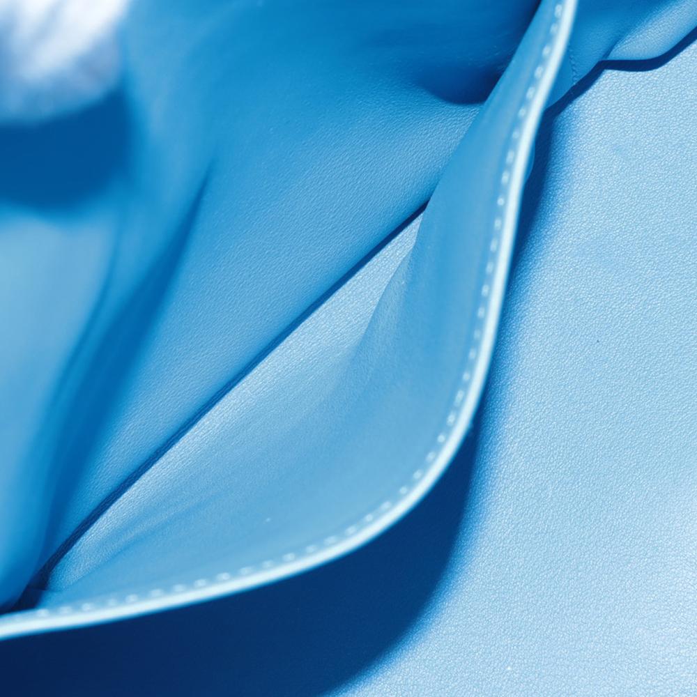 Hermès AB Hermès Blue Light Blue Calf Leather Swift Toolbox 26 France