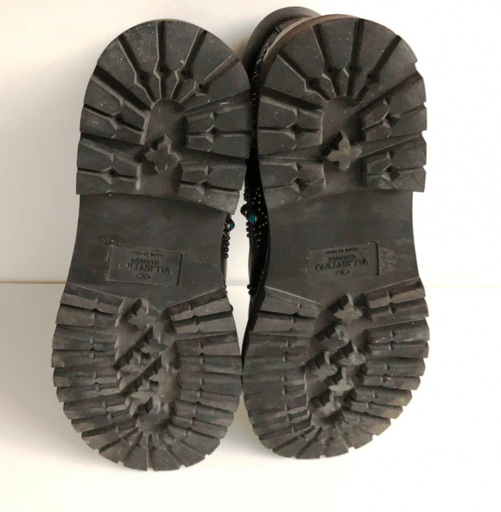 Valentino Combat de cuir clouté en étoile