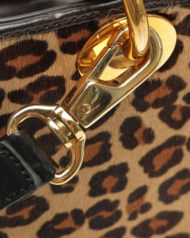 Christian Dior Medium Leopard Lady Dior Bag