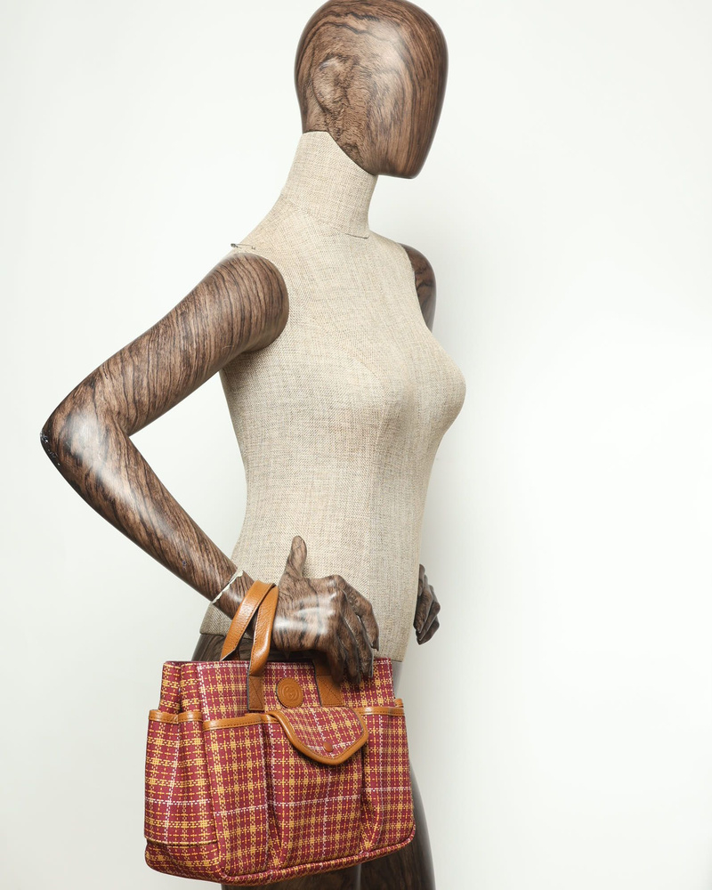 Gucci Checkered Pocket Handbag
