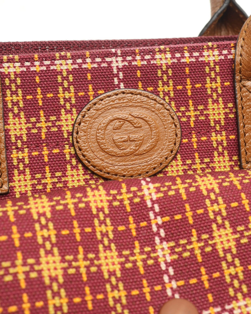 Gucci Checkered Pocket Handbag