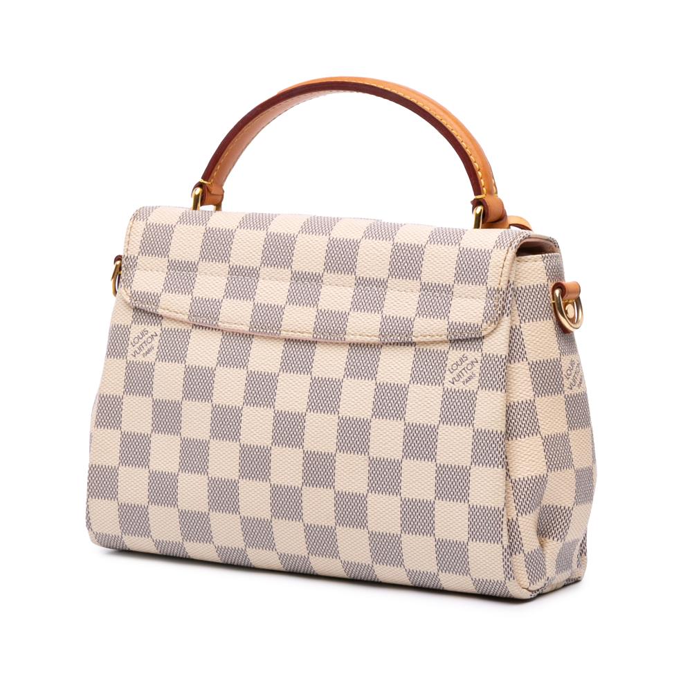 Louis Vuitton AB Louis Vuitton White Damier Canvas Canvas Damier Azur Croisette France
