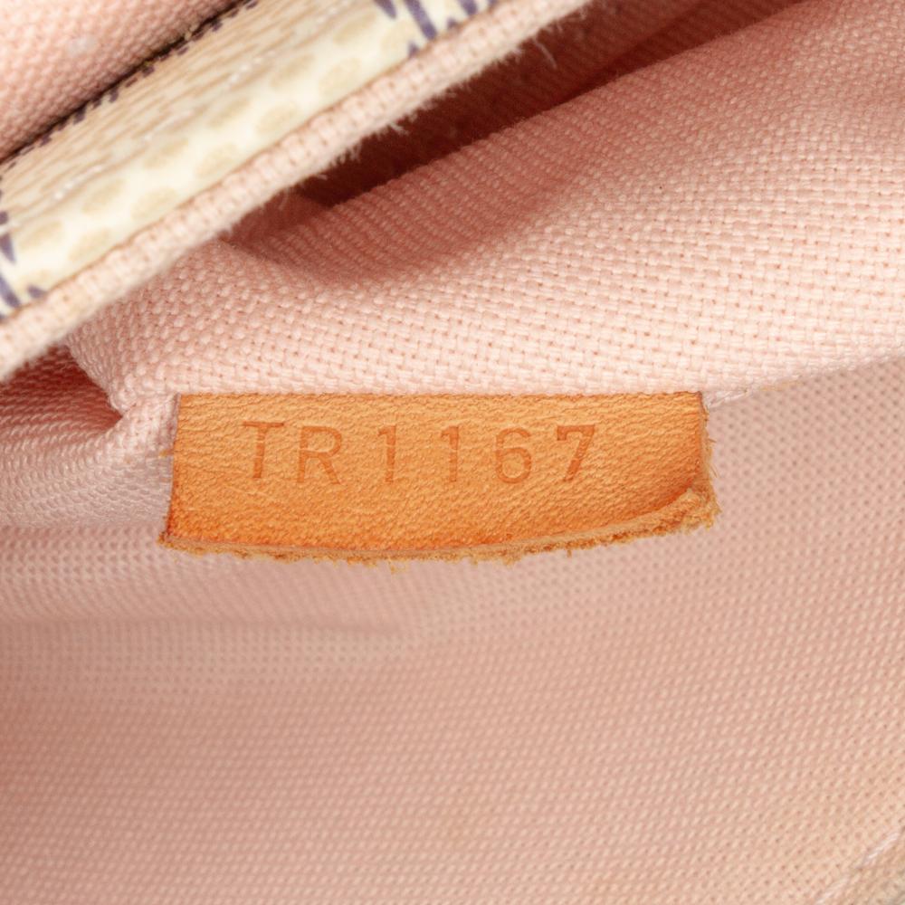 Louis Vuitton AB Louis Vuitton White Damier Canvas Canvas Damier Azur Croisette France