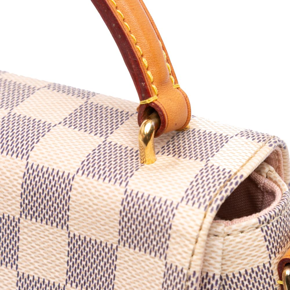 Louis Vuitton AB Louis Vuitton White Damier Canvas Canvas Damier Azur Croisette France