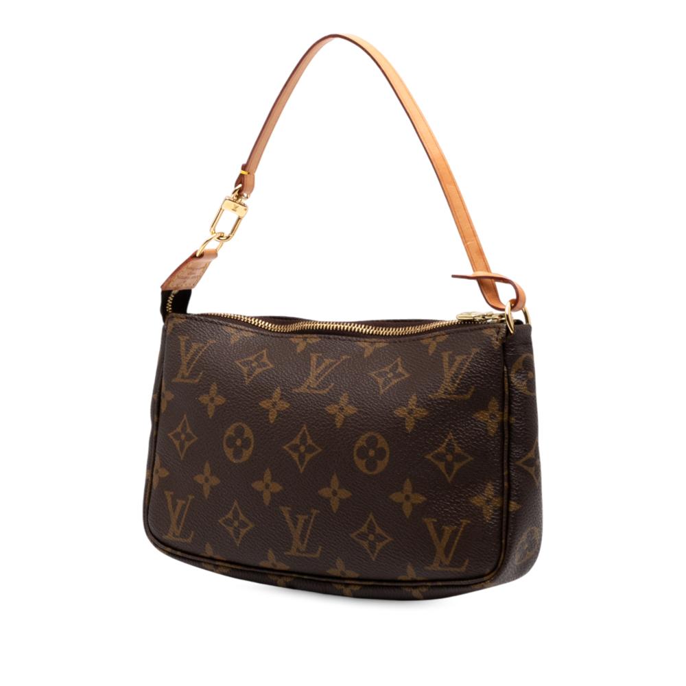 Louis Vuitton B Louis Vuitton Brown Monogram Canvas Fabric Monogram Pochette Accessoires France