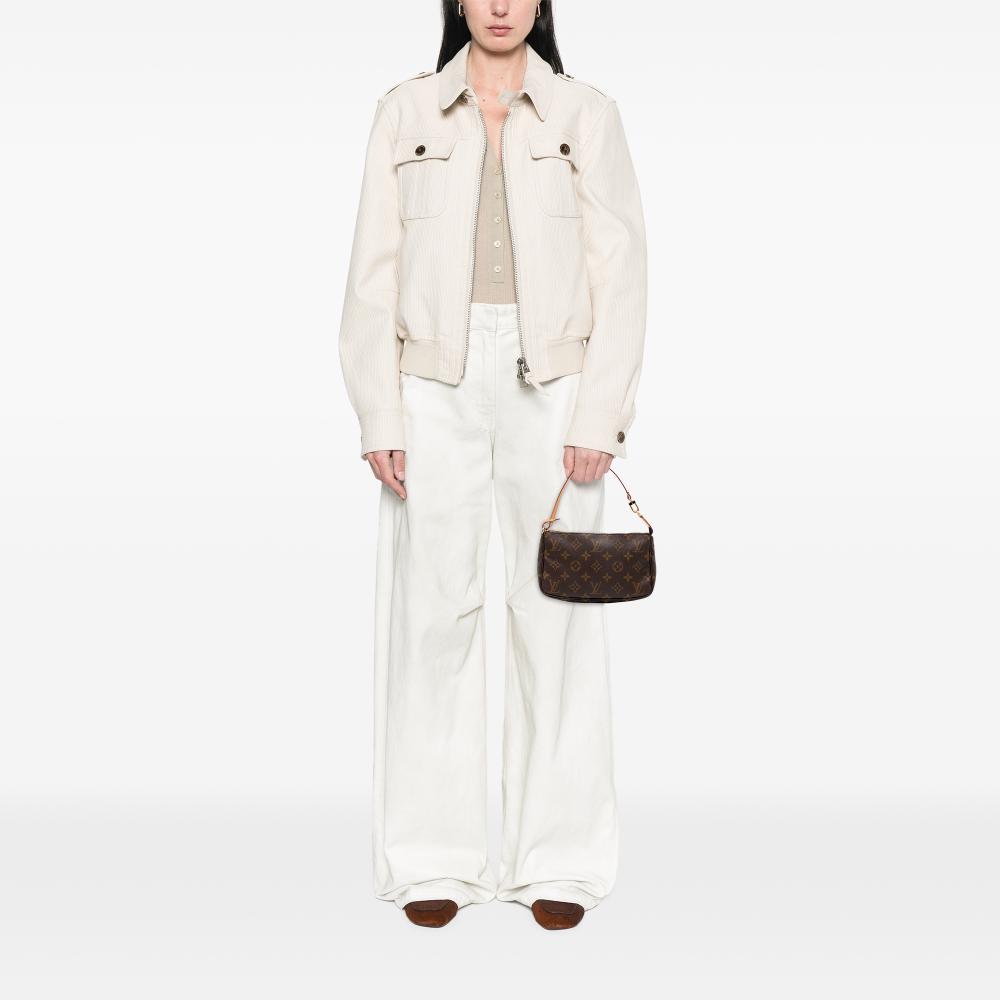 Louis Vuitton B Louis Vuitton Brown Monogram Canvas Fabric Monogram Pochette Accessoires France