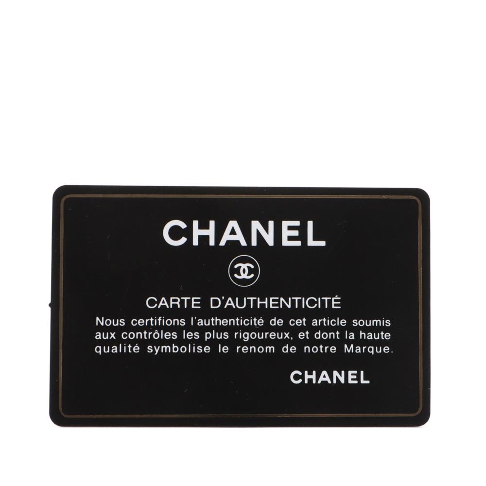 Chanel AB Chanel Black Lambskin Leather Leather Mini Lambskin Vanity Case with Chain Italy