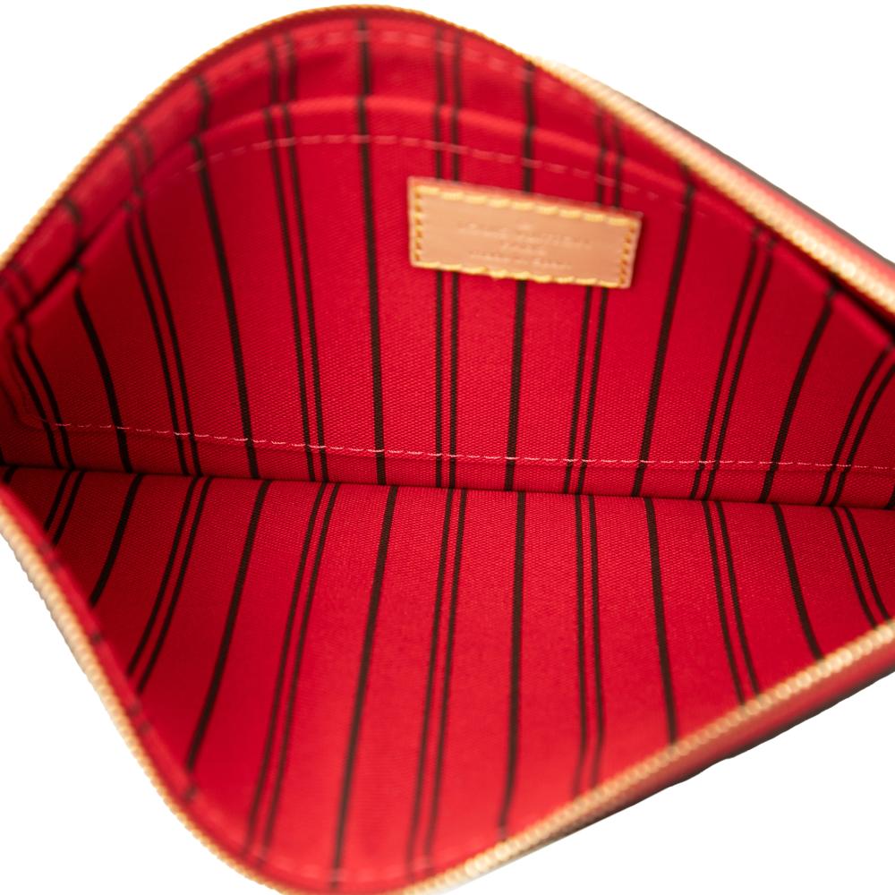 Louis Vuitton AB Louis Vuitton Brown Monogram Canvas Fabric Monogram Neverfull Pouch Spain