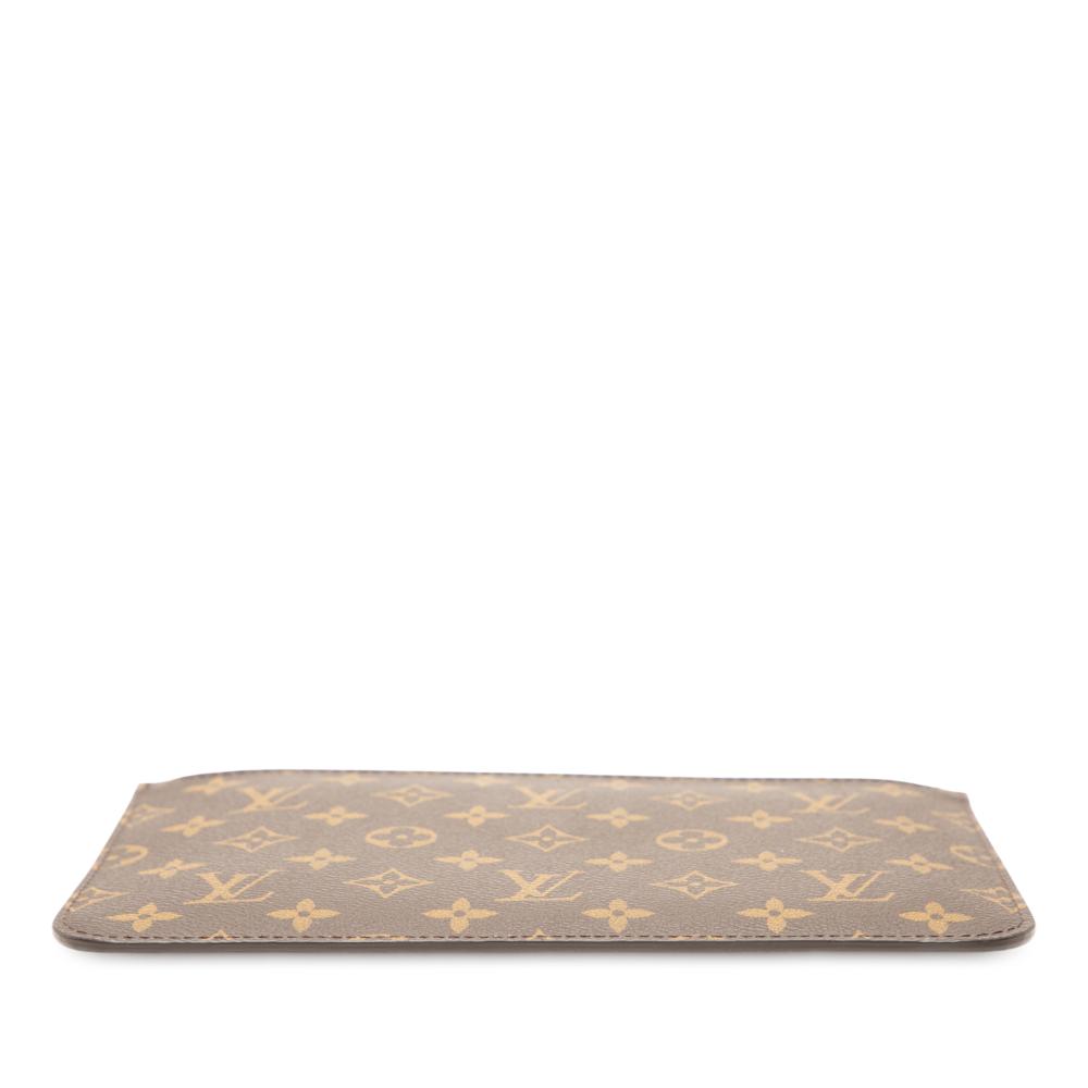Louis Vuitton AB Louis Vuitton Brown Monogram Canvas Fabric Monogram Neverfull Pouch Spain