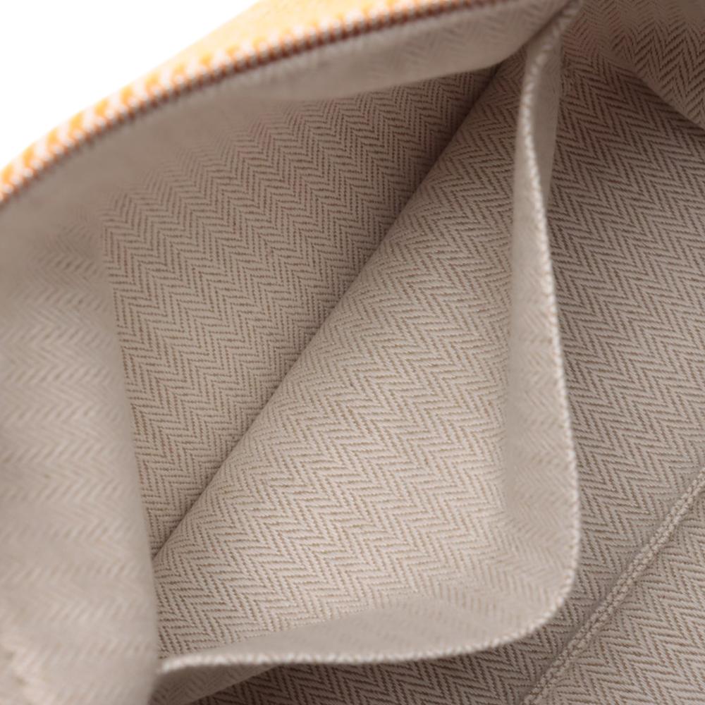 Hermès A Hermès Orange Light Orange Wool Fabric Small Bride a Brac Au Carre Case France