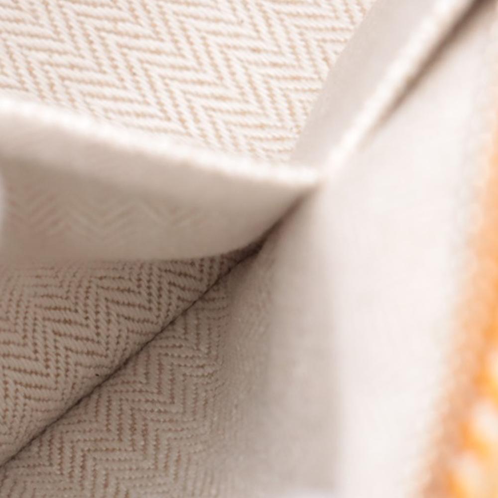 Hermès A Hermès Orange Light Orange Wool Fabric Small Bride a Brac Au Carre Case France