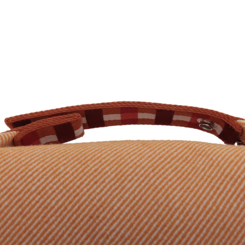 Hermès A Hermès Orange Light Orange Wool Fabric Small Bride a Brac Au Carre Case France