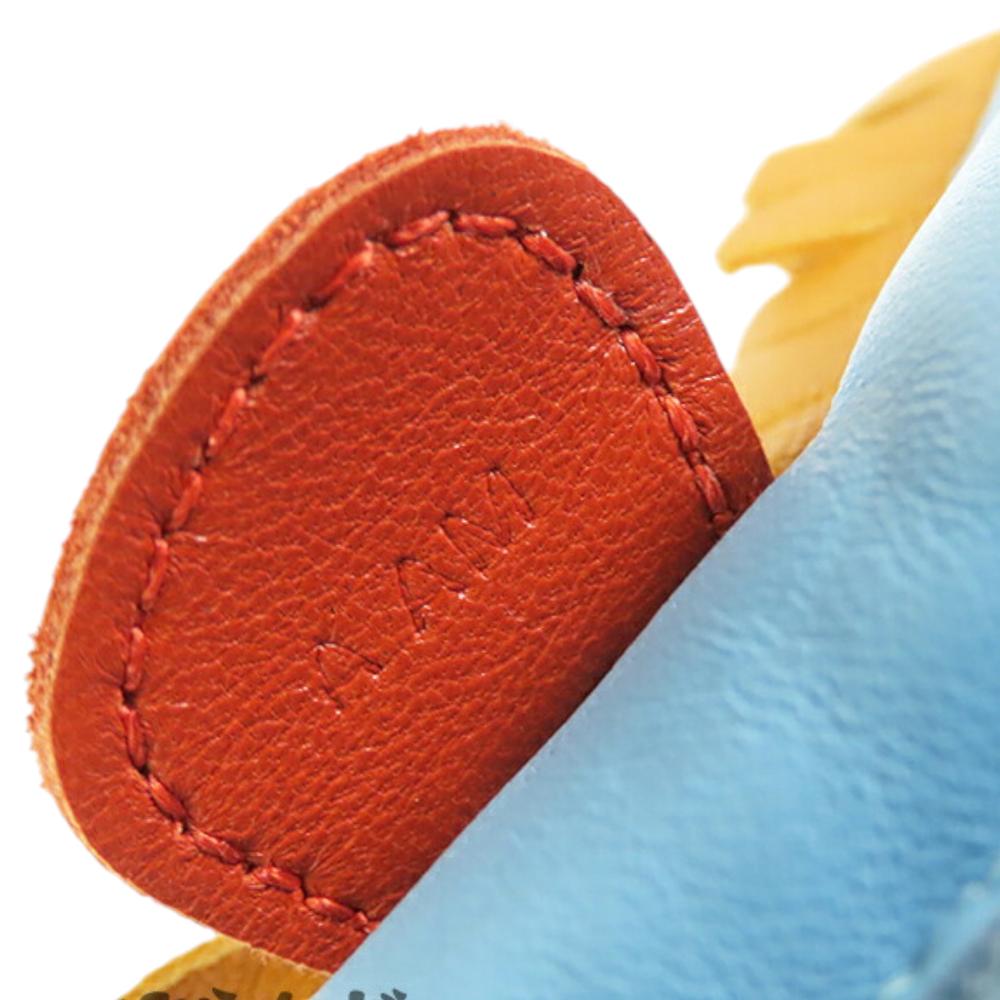 Hermès AB Hermès Blue Light Blue Calf Leather Milo Lambskin Grigri Rodeo Horse Bag Charm PM France