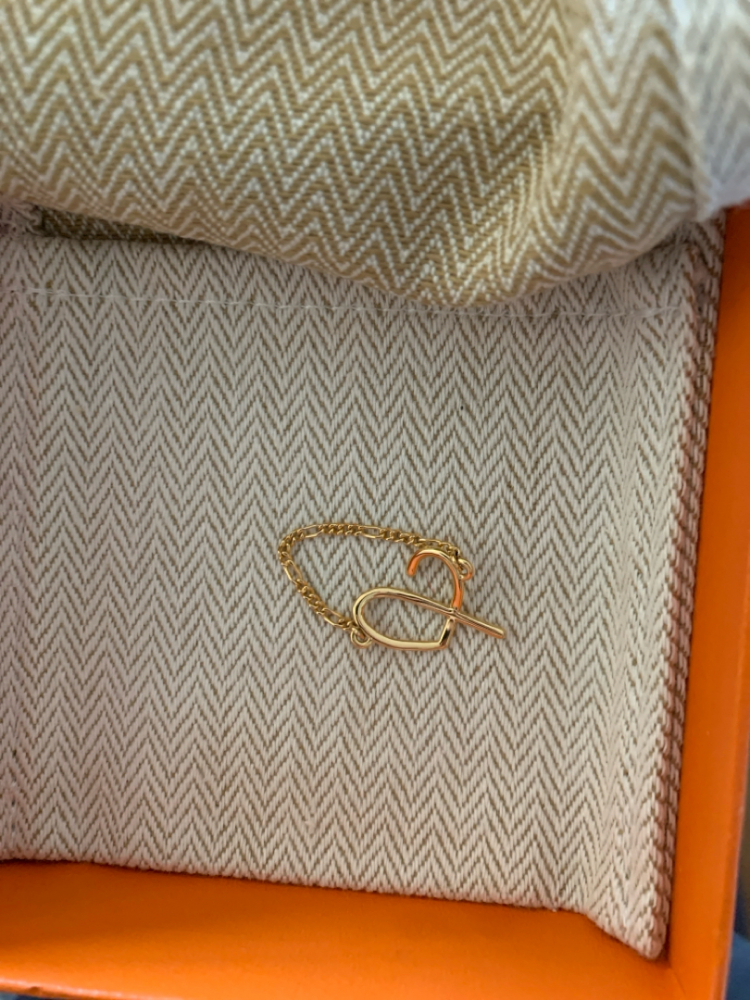 Claudie Pierlot Gold Herz Kette Ring