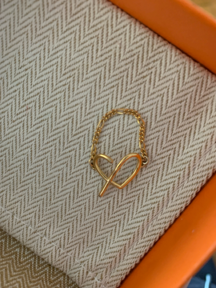 Claudie Pierlot Gold Herz Kette Ring