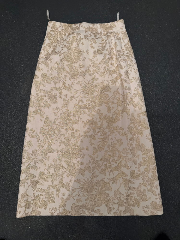 Christian Dior Midirock mit geradem Schnitt