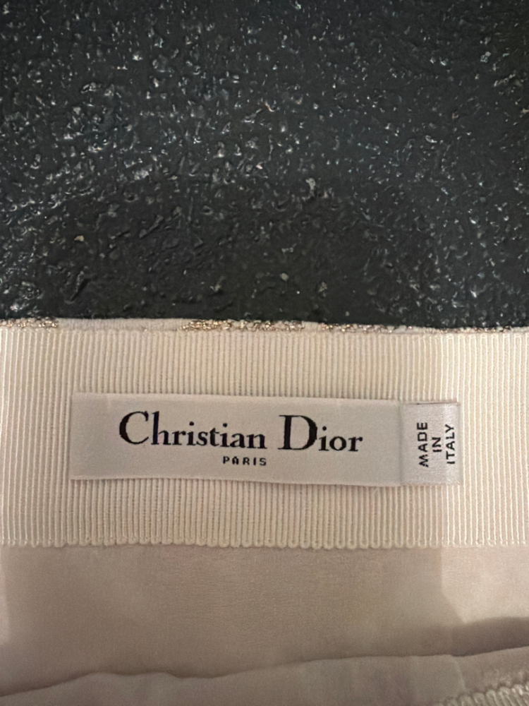 Christian Dior Midirock mit geradem Schnitt