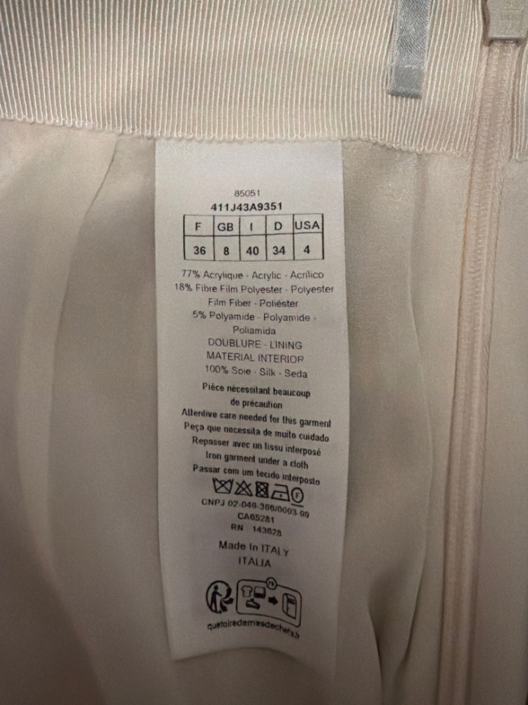 Christian Dior Midirock mit geradem Schnitt