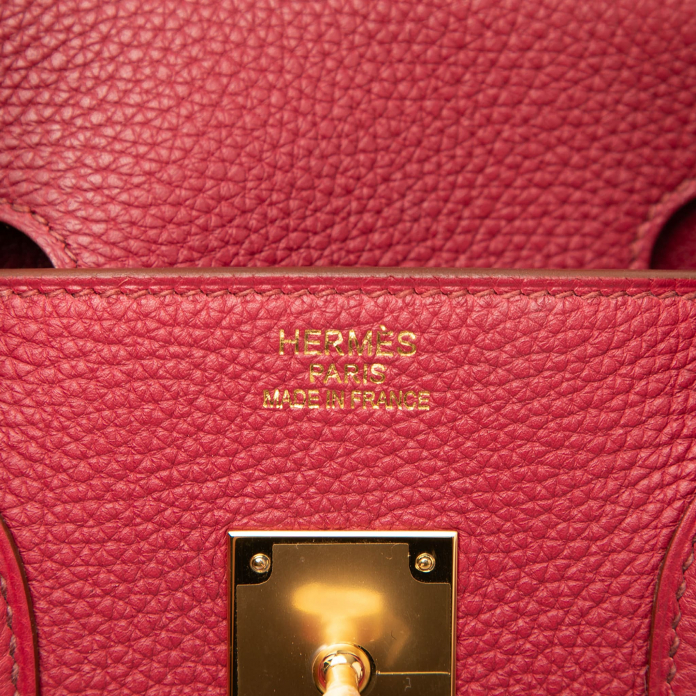 Hermès Birkin 35 Togo Leather Top-handle Bag Rouge Casaque