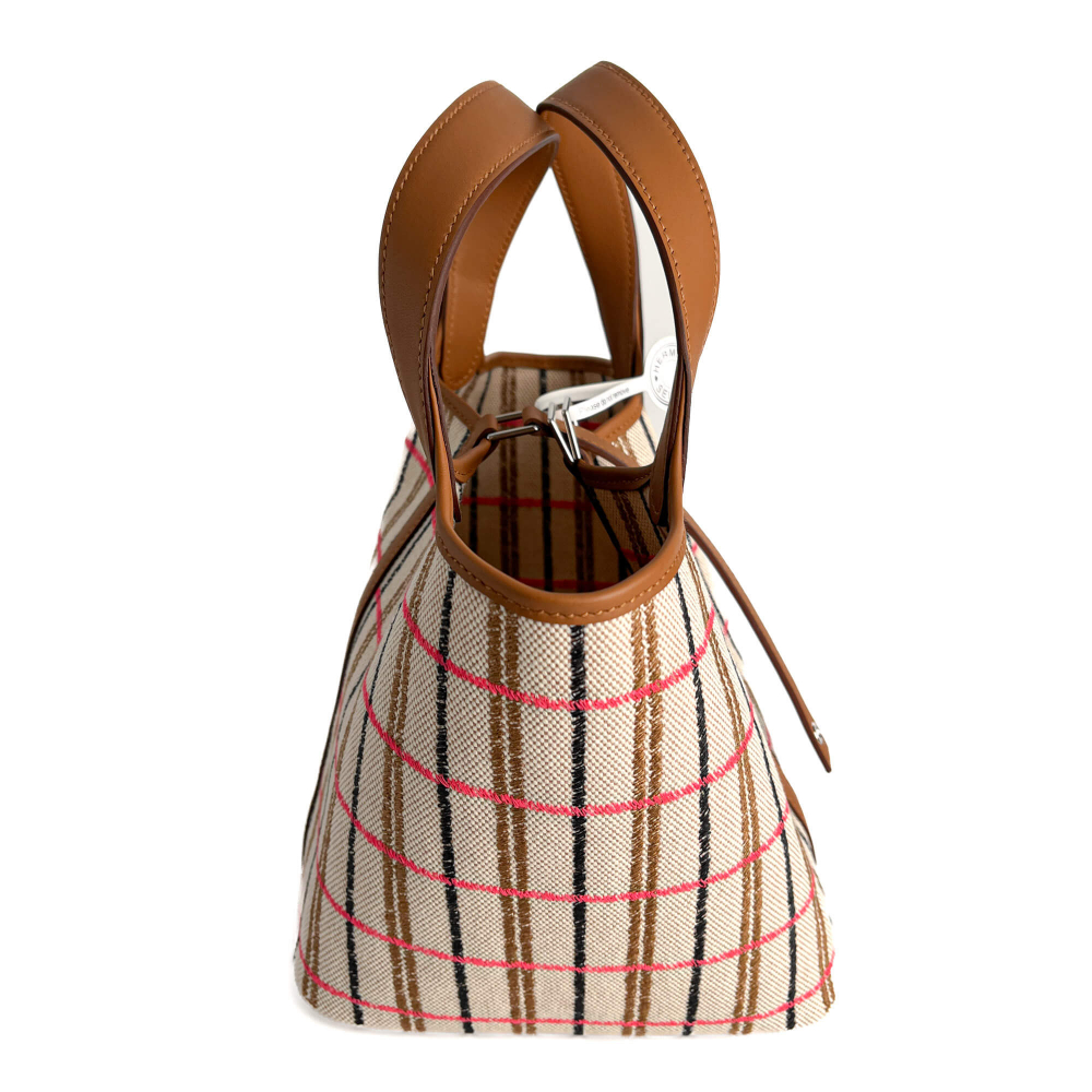 Hermès Picotin 18 Canvas Lock Couverture Carrè Bucket Handbag Caramel