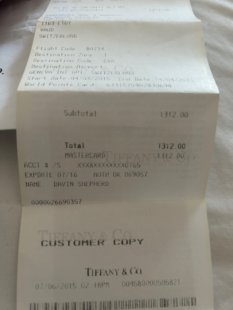 Tiffany & Co Infinity