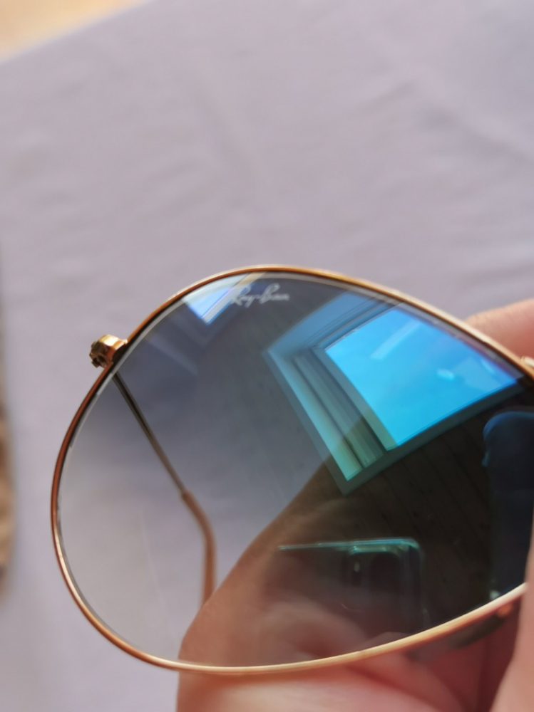 Ray-Ban Aviatior Blue Gradient