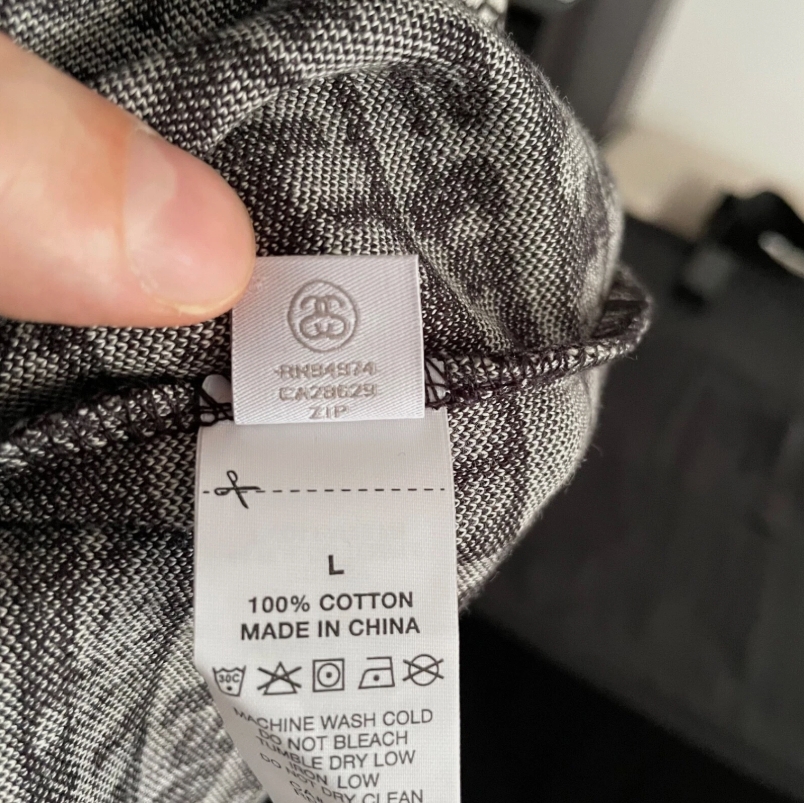 Stussy x CPFM Cactus Jacquard Crew T-Shirt black/white (SS22) - Size L