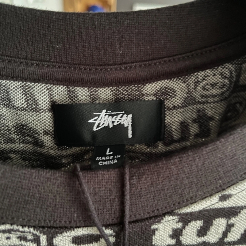 Stussy x CPFM Cactus Jacquard Crew T-Shirt black/white (SS22) - Size L