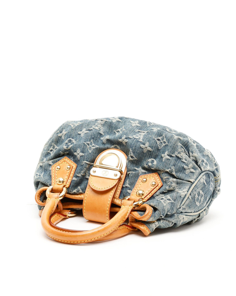 Louis Vuitton Monogram Denim Pleaty Handbag