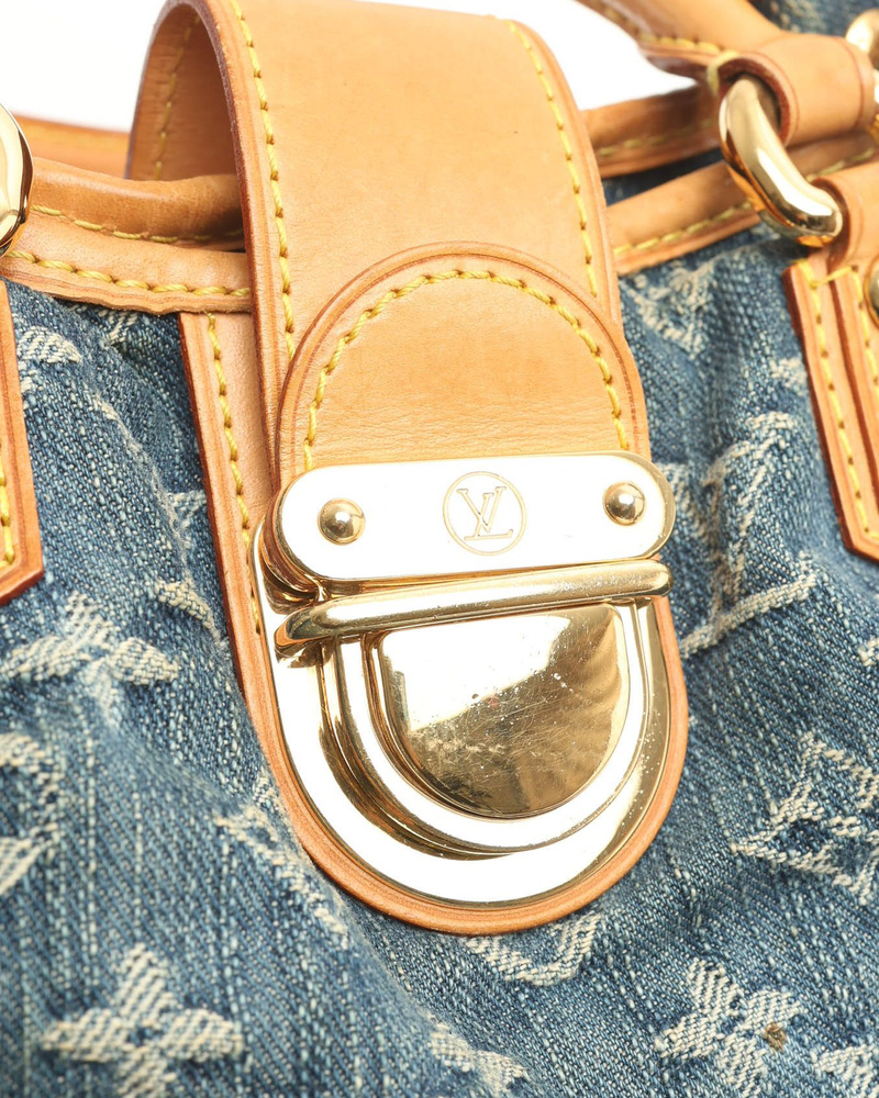 Louis Vuitton Monogram Denim Pleaty Handbag