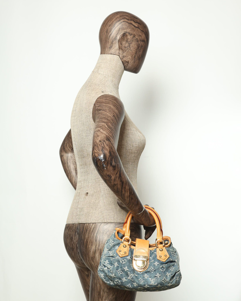 Louis Vuitton Monogram Denim Pleaty Handbag