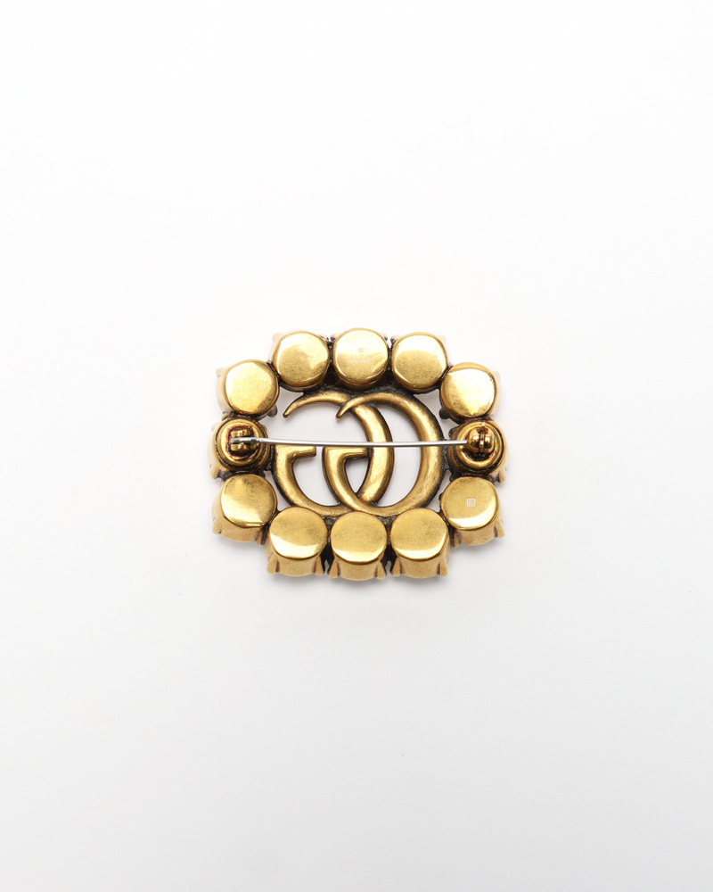 Gucci Rhinestone Brooch