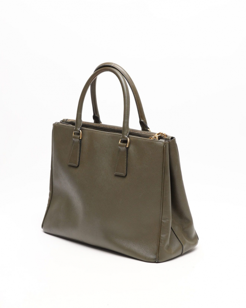 Prada Large Saffiano Lux Galleria Double Zip Bag