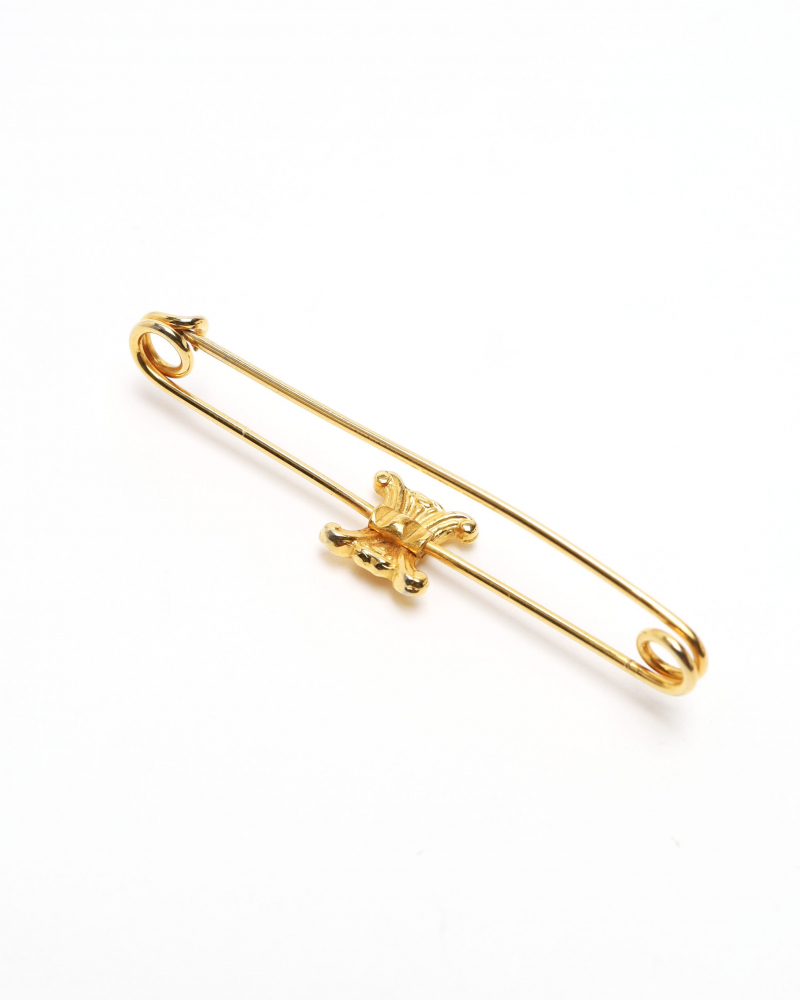Celine Céline Triomphe Gold Brooch