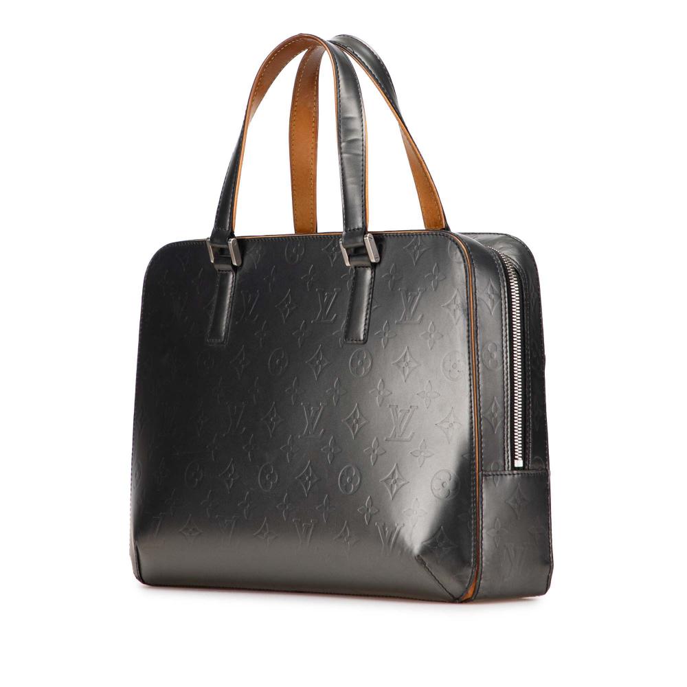 Louis Vuitton B Louis Vuitton Gray Dark Gray Calf Leather Monogram Mat Malden France