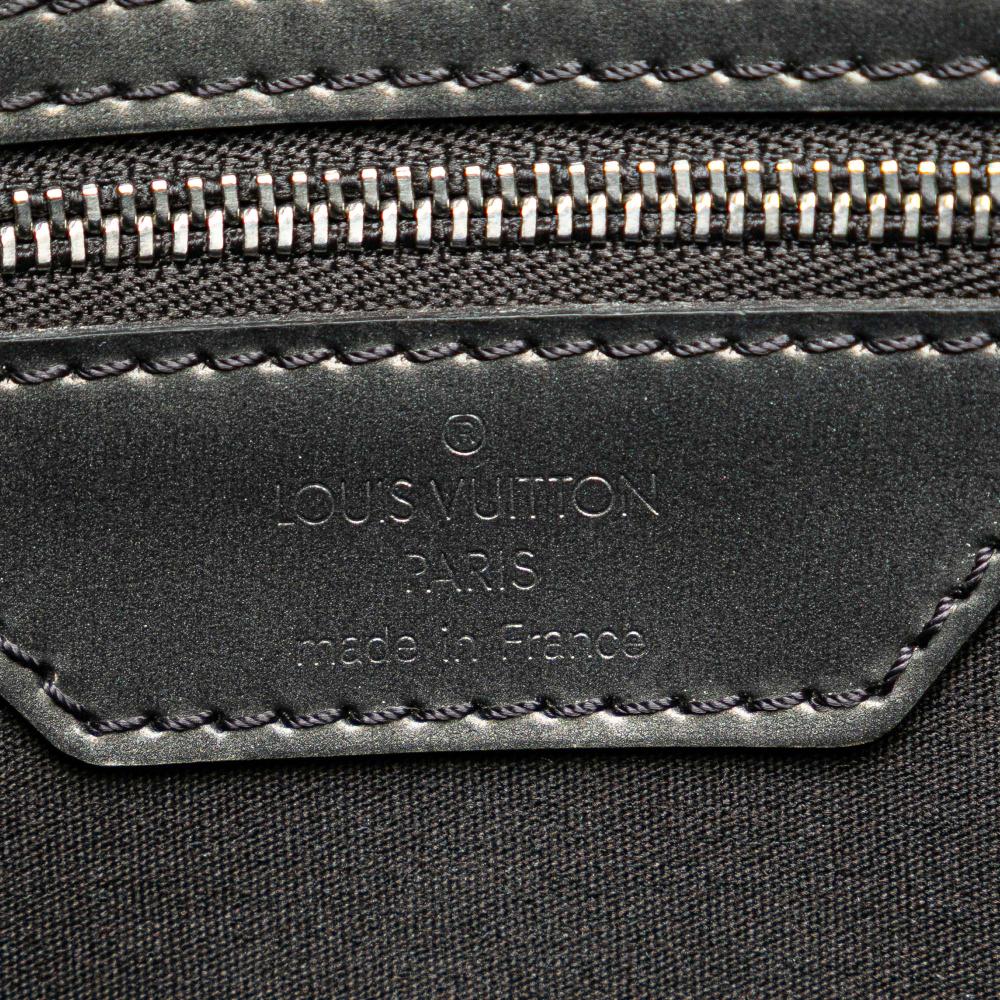 Louis Vuitton B Louis Vuitton Gray Dark Gray Calf Leather Monogram Mat Malden France