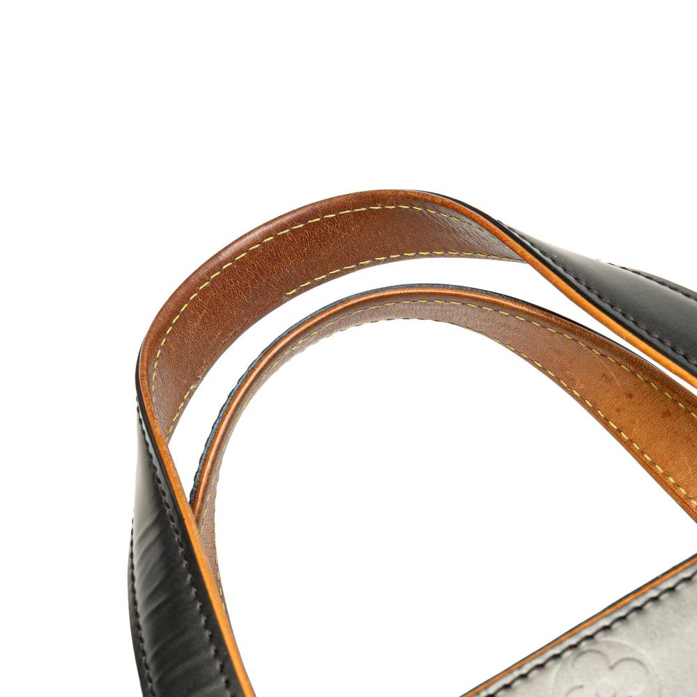 Louis Vuitton B Louis Vuitton Gray Dark Gray Calf Leather Monogram Mat Malden France