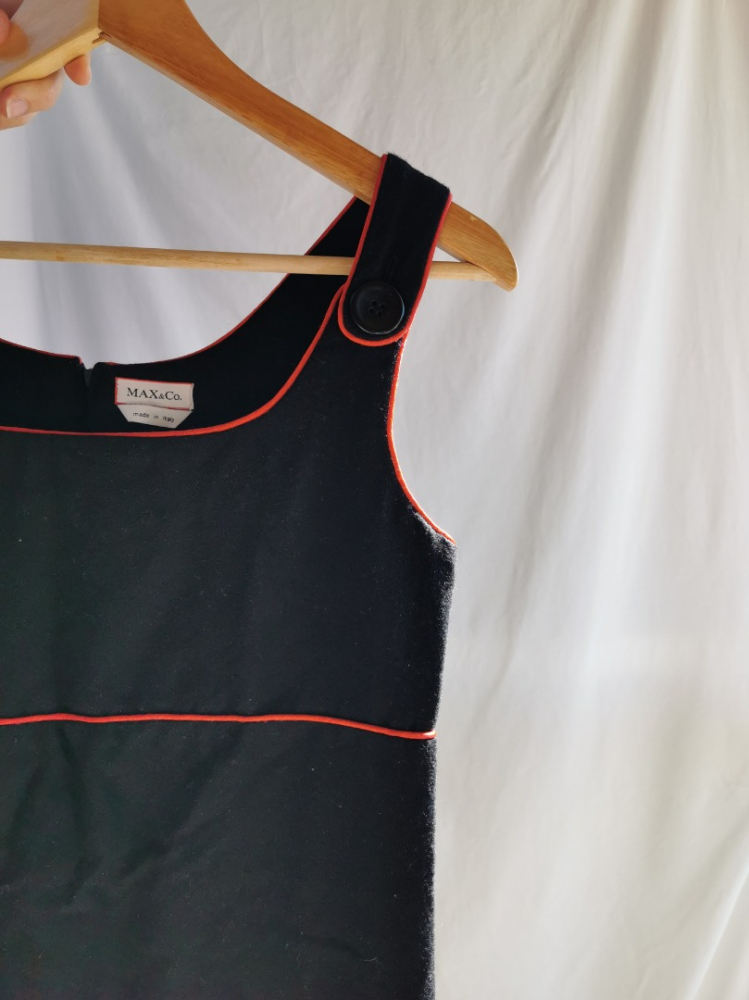 Max&Co. Wool red black dress
