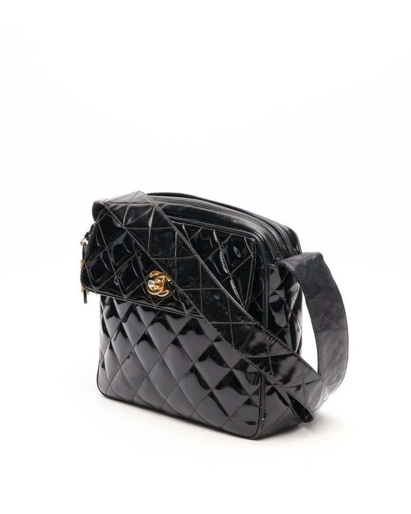 Chanel Patent CC Camera Bag
