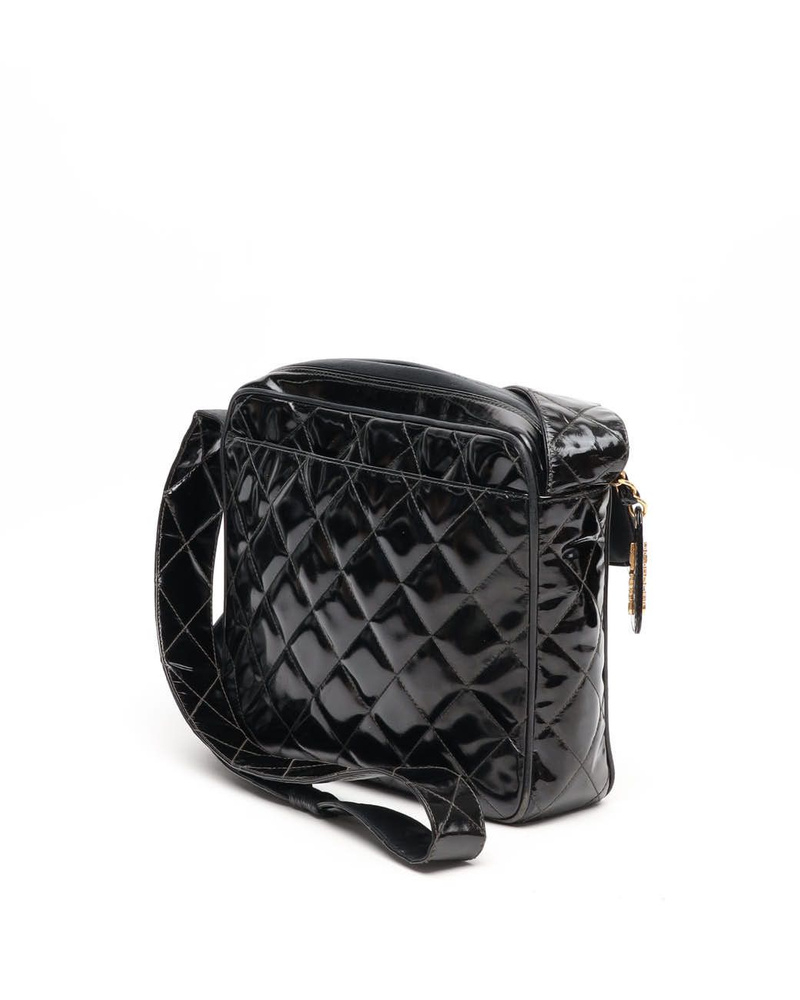 Chanel Patent CC Camera Bag