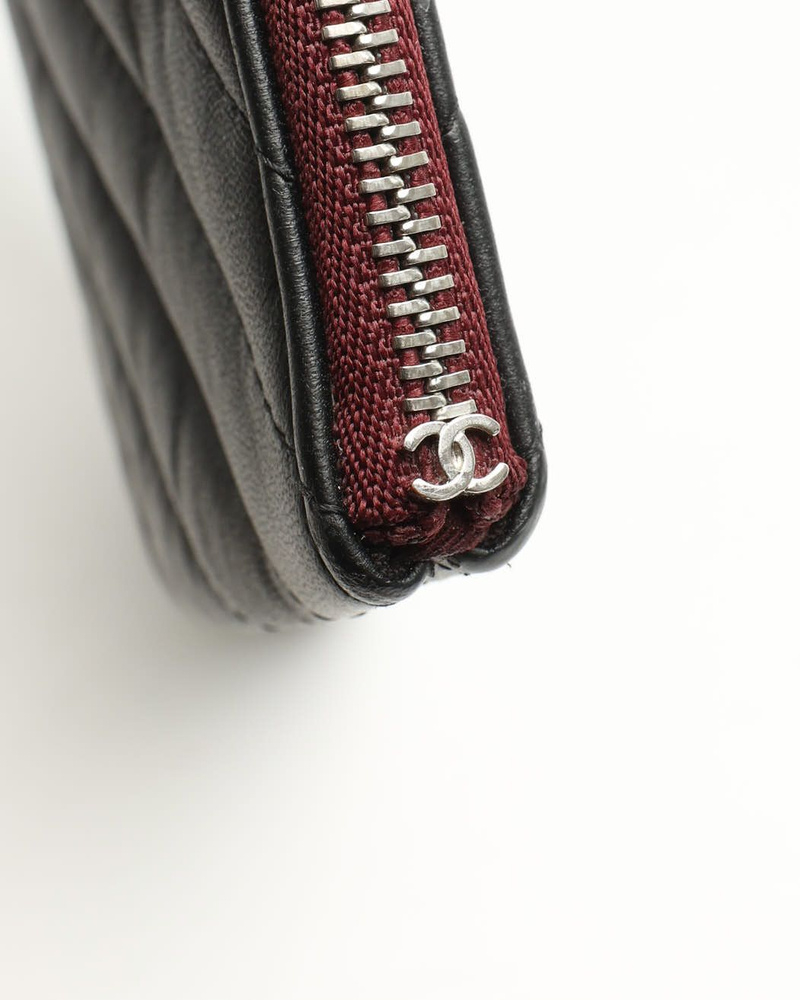 Chanel Chevron Quilted Clutch Bag