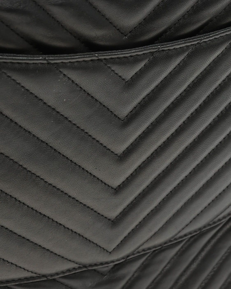 Chanel Chevron Quilted Clutch Bag