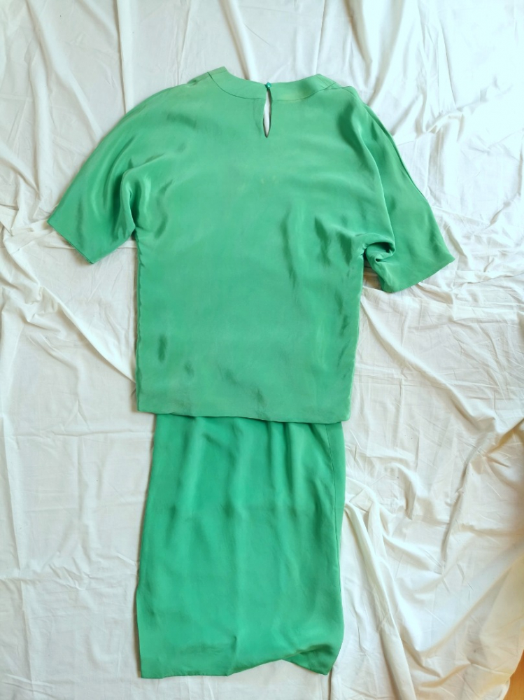 Christian Dior Silk mint green set