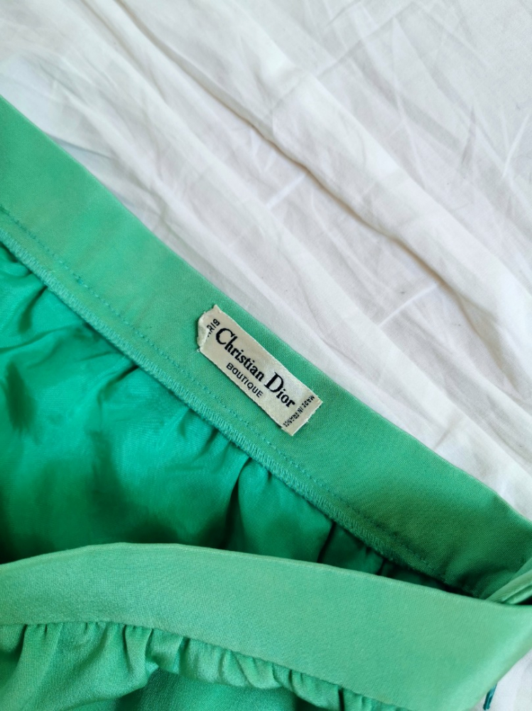 Christian Dior Silk mint green set