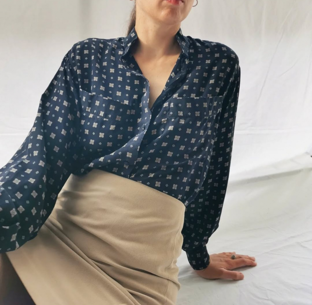 Van Laack Blouse orientale en soie