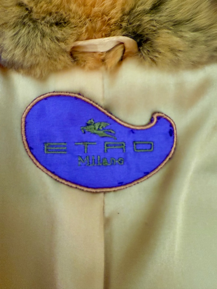 Etro astrakhan coats