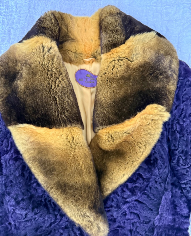 Etro astrakhan coats